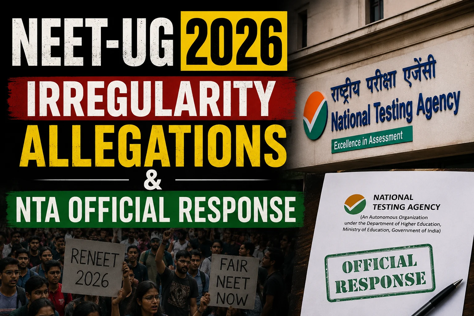 NEET-UG 2026 Irregularity Allegations & NTA Official Response